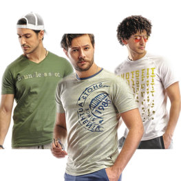 Embrator 3-stuks mannen T-shirt mix11 wit/blauw/groen M t/m XXL Embrator 3-stuks mannen T-shirt mix11 wit/blauw/groen M t/m XXL