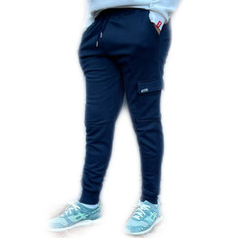 Shots mannen Joggingbroek met cargozak donkerblauw