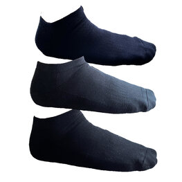 Embrator mannen Sneakersokken 6-paar zwart donkerblauw donkergrijs