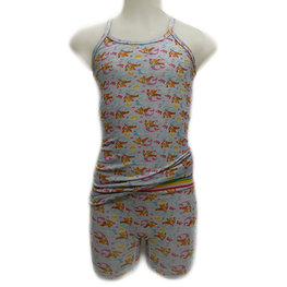 Embrator meisjes Ondergoed Mia setje Overall print blauwgrijs 128 t/m 164 Embrator meisjes Ondergoed Mia setje Overall print blauwgrijs 128 t/m 164