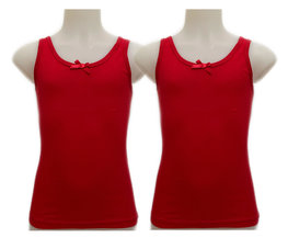 Embrator meisjes Hemdjes 2-stuks rood 104 t/m 164