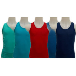 Embrator jongens Hemdjes 104 t/m 164      5-stuks zeegroen, turquoise, rood, blauw, donkerblauw