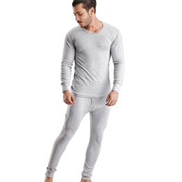 Embrator mannen Thermo set lichtgrijs melange