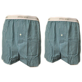 Embrator 2-stuks mannen geruite boxershorts 3XL, 4XL