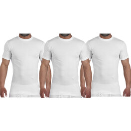Embrator 3-pack mannen T-shirt ronde hals wit Embrator 3-pack mannen T-shirt ronde hals wit
