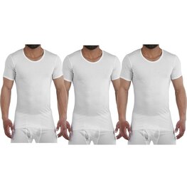 Embrator 3-pack mannen T-shirt Invisible lage ronde hals wit Embrator 3-pack mannen T-shirt Invisible lage ronde hals wit