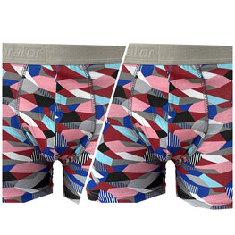 Embrator 2-pack mannen Boxershort Overall print roze