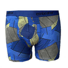 Embrator heren Boxer Overall print kobaltblauw vlakken