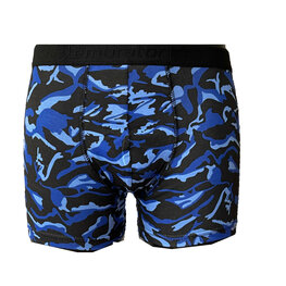 Embrator heren Boxer overall print zwart/kobalt blauw