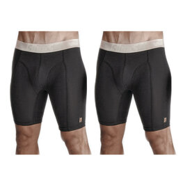 Shots 2-pack mannen Boxershort extra lange pijpen zwart
