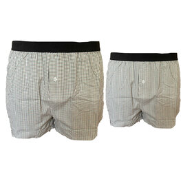 Embrator 2-pack Boxershort geweven katoen o.wit/groen/zwart M t/m 4XL