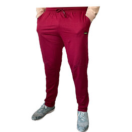 Joggingbroek met rechte smalle pijpen rood Joggingbroek met rechte smalle pijpen rood