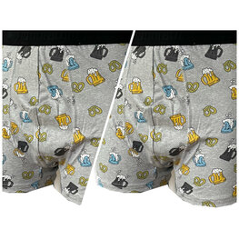 Embrator 2-pack mannen Boxershorts overall print 3XL en 4XL