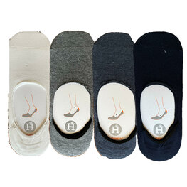 Heren 4-pack Invisible Sneakersokken mix dbl One Size