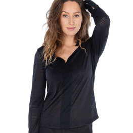 Func Factory dames longsleeve shirt Tinna zwart