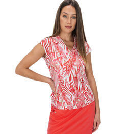 Func Factory dames Polo Izzi coral zebra