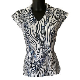 Func Factory dames Polo Izzi blue zebra