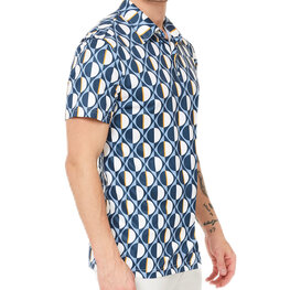 Func Factory mannen Polo blue print M t/m 3XL