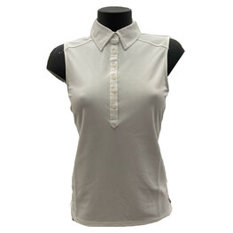 Func Factory dames polo Diamond offwhite mouwloos 36 38 40