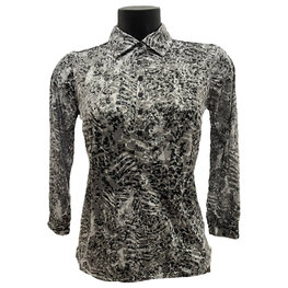 Func Factory dames polo Zeta 3/4 mouw zwart 36 38