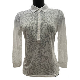 Func Factory dames polo Zeta 3/4 mouw wit 38 40