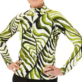 Func Factory dames Longsleeve Shirley white zebra