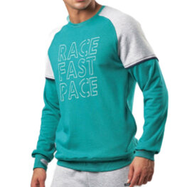 Embrator mannen Sweater zeegroen/lichtgrijs M t/m XXL