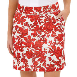 Func Factory dames Rokje Milly red flower S t/m XL