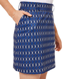 Func Factory dames Rokje Milly blue print S t/m XL