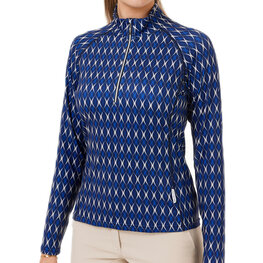 Func Factory dames Longsleeve Shirley blue prt